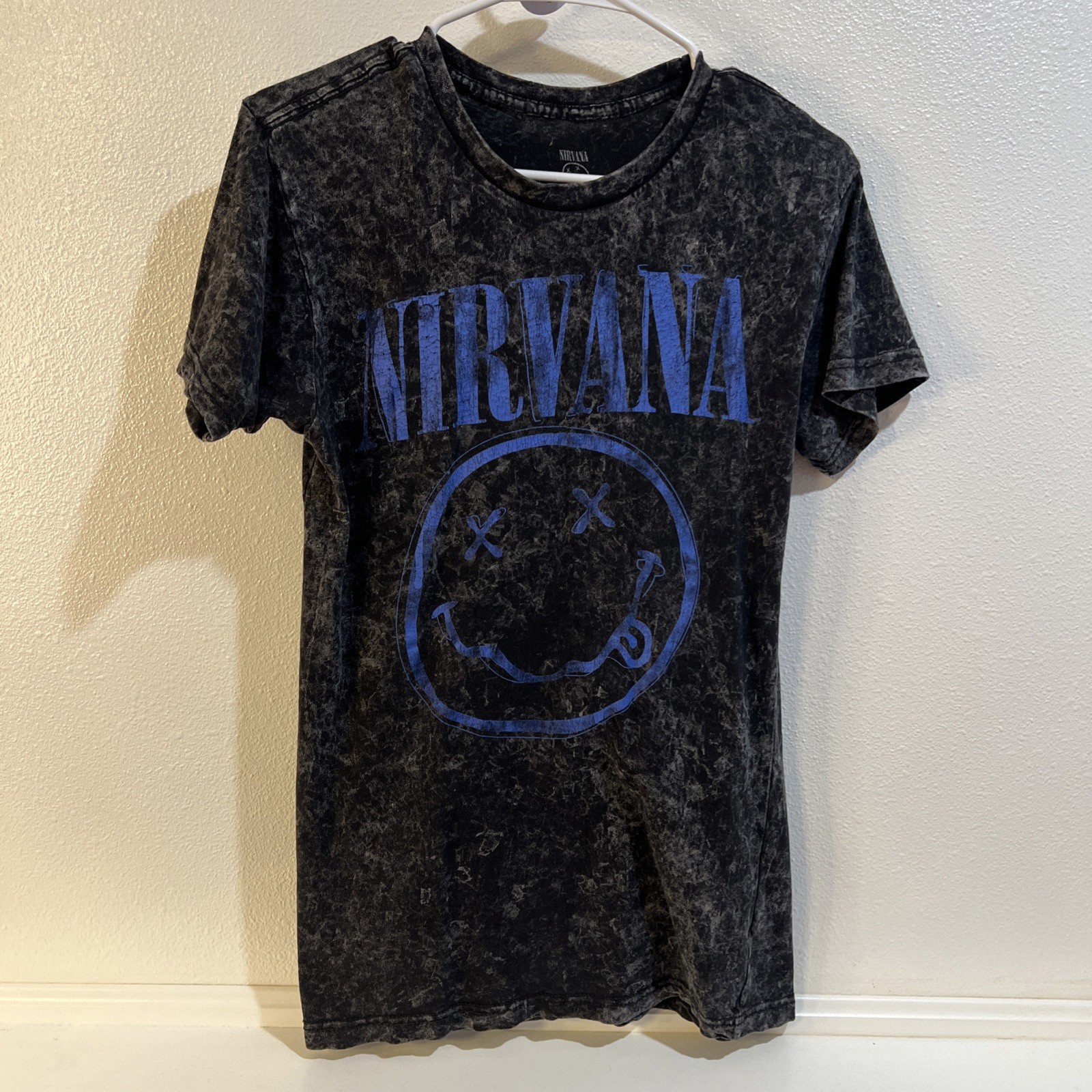 Nirvana Music acid wash t-shirt Size Small Vintage Music 90s hip hop classic 80s gallery