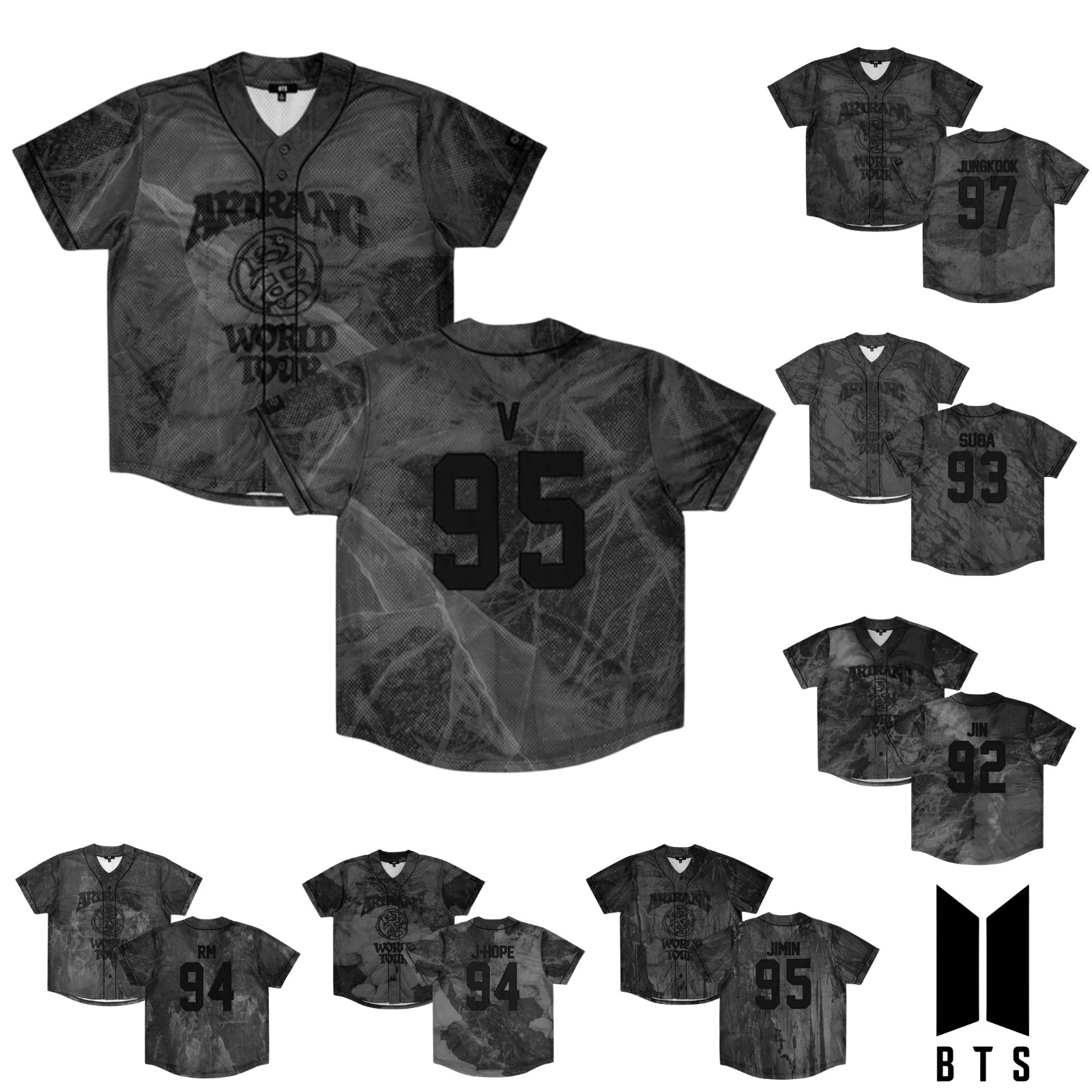 Jungkook Arirang Baseball Men and Women S-5XL Jersey TT1190 gallery