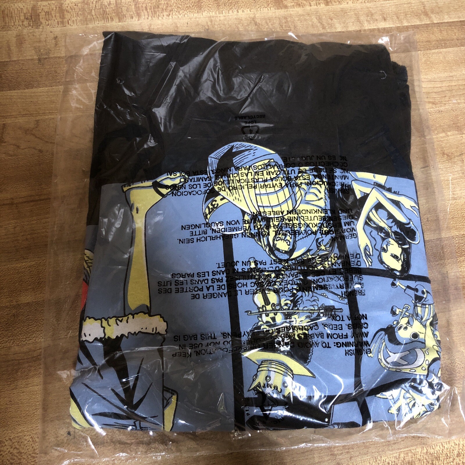 Ripple Junction Adult Unisex One Piece Group Grid Crew T-shirt Size XL Black New gallery
