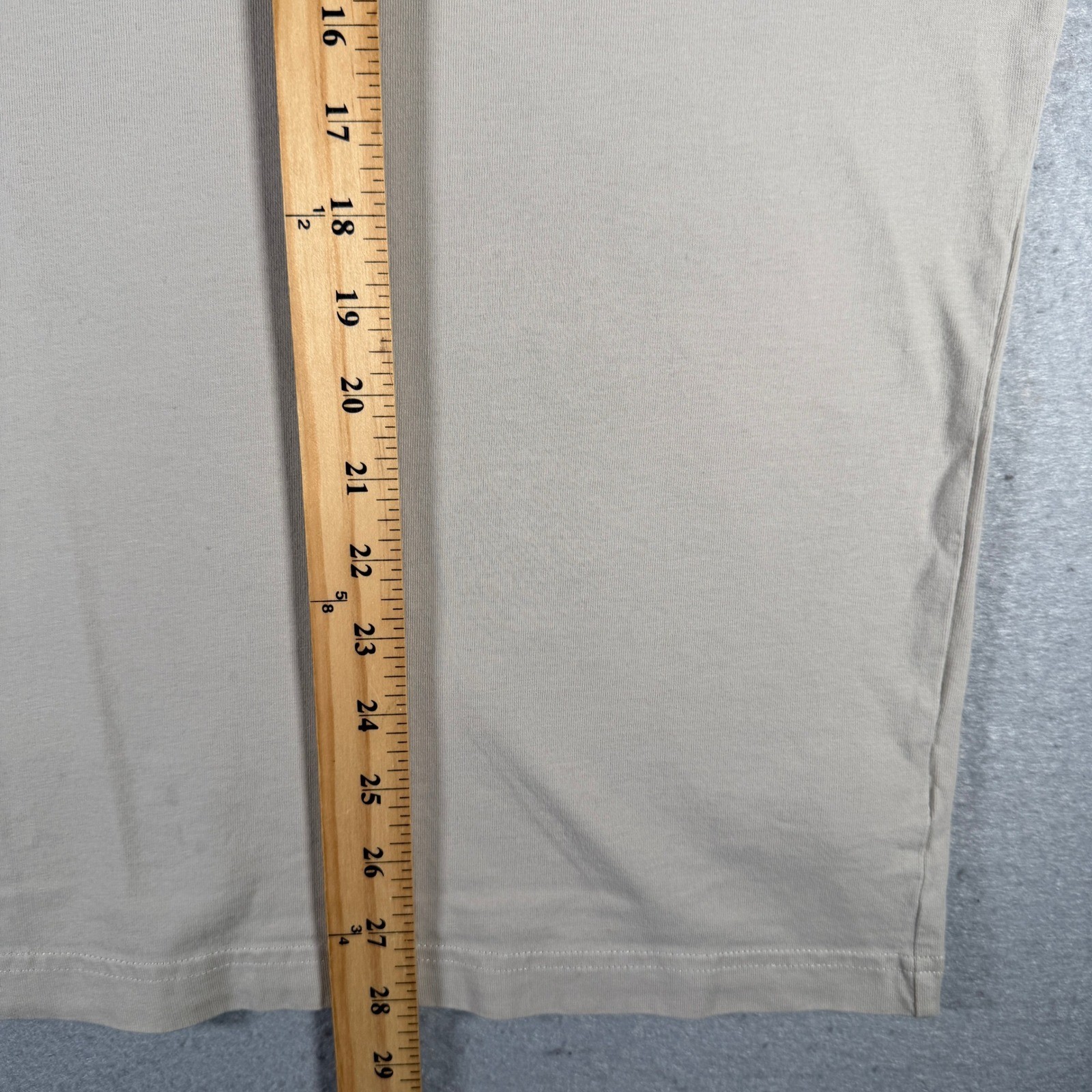 Gymshark Men XXL Oversized T-Shirt Beige Tan Cotton Crew Neck A3A4B-GBC0-XXL-BW1 gallery