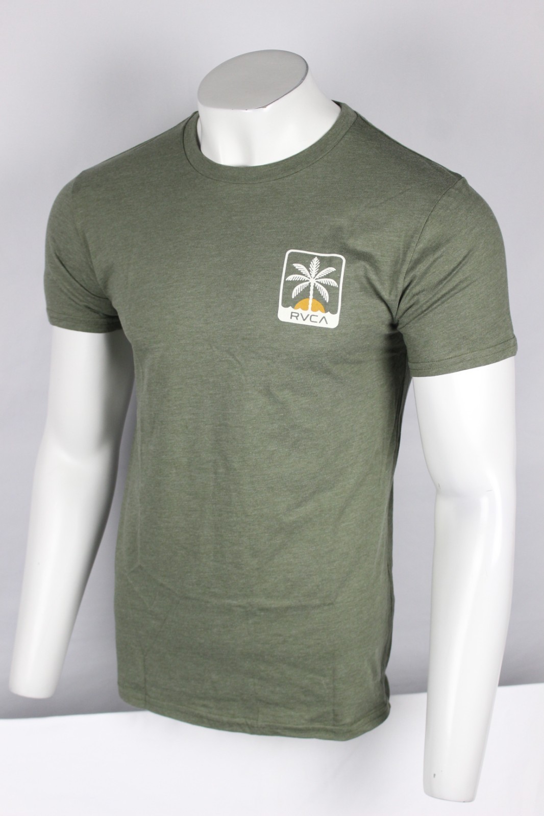 RVCA Men's Shaylen Graphic T Shirt Short Sleeve Green Heather 50/50 Cotton/Poly gallery