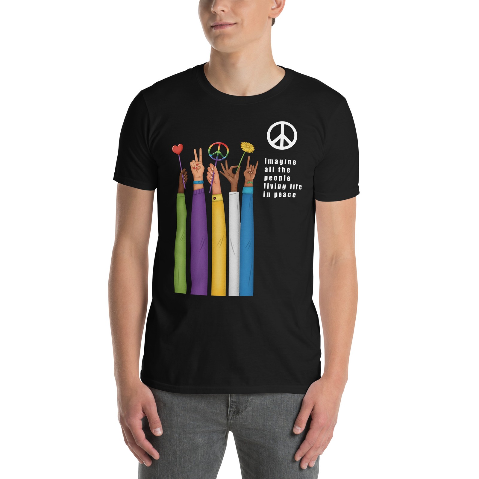 Imagine All The People T Shirt Life in Peace gallery