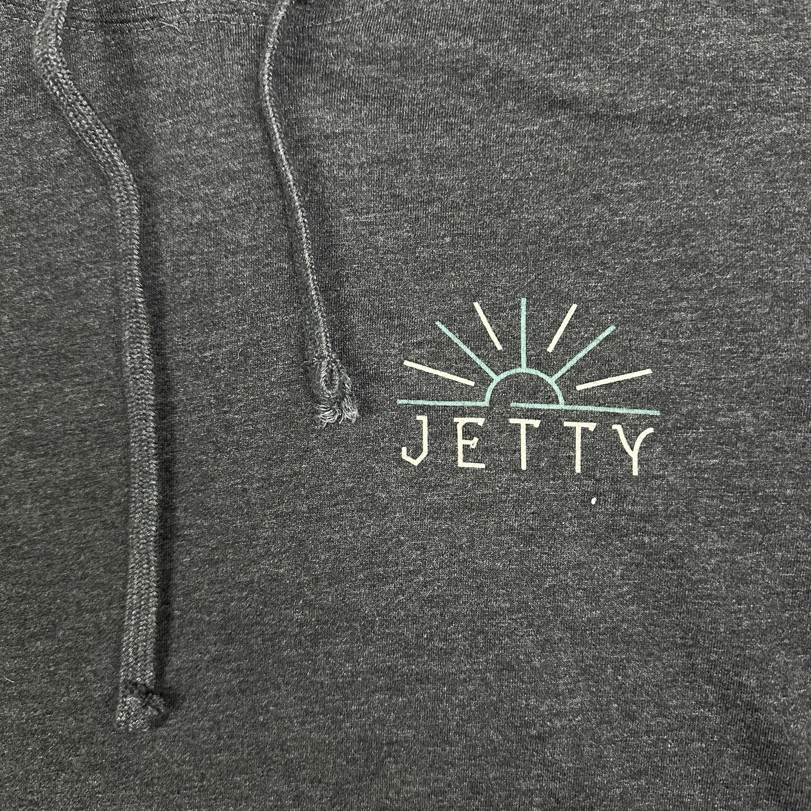 Jetty Surf Co Lightweight Jersey Hooded Pullover Mens L Graphic Kangaroo Pocket gallery
