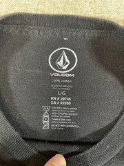Volcom Logo Black Short Sleeve Graphic T-Shirt Men’s Size Large Logo Stone