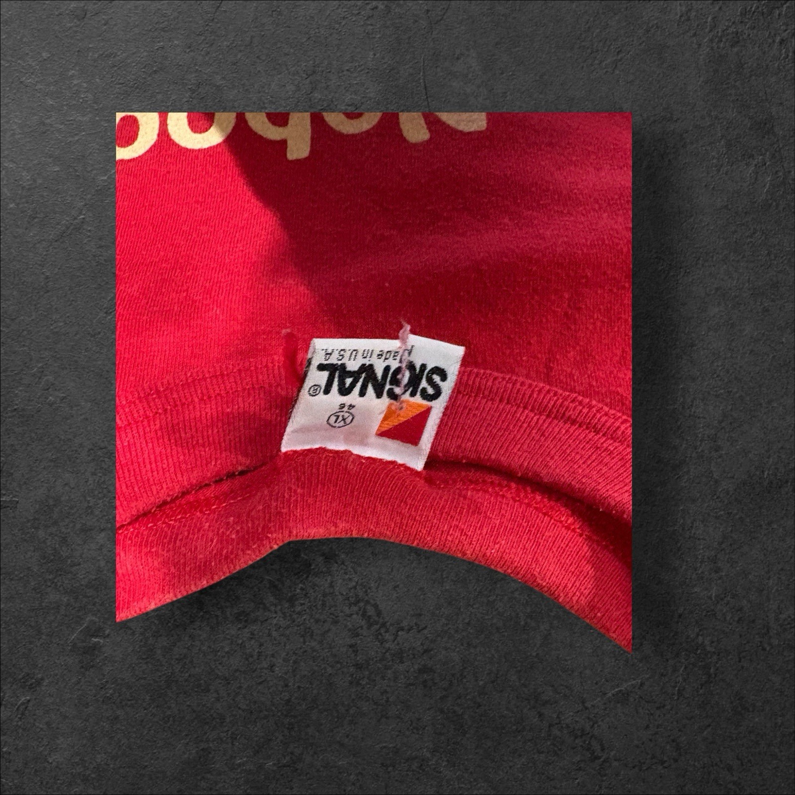 VTG Single Stitch Red T Shirt XL USA Nobody Can Force Me to Drink I'm a Vounteer gallery