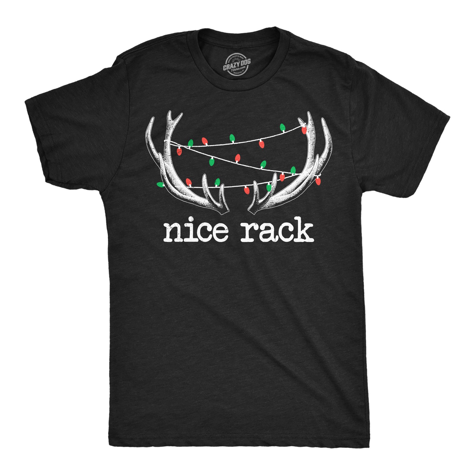 Mens Funny T Shirts Nice Rack Sarcastic Christmas Lights Deer Antlers Graphic gallery