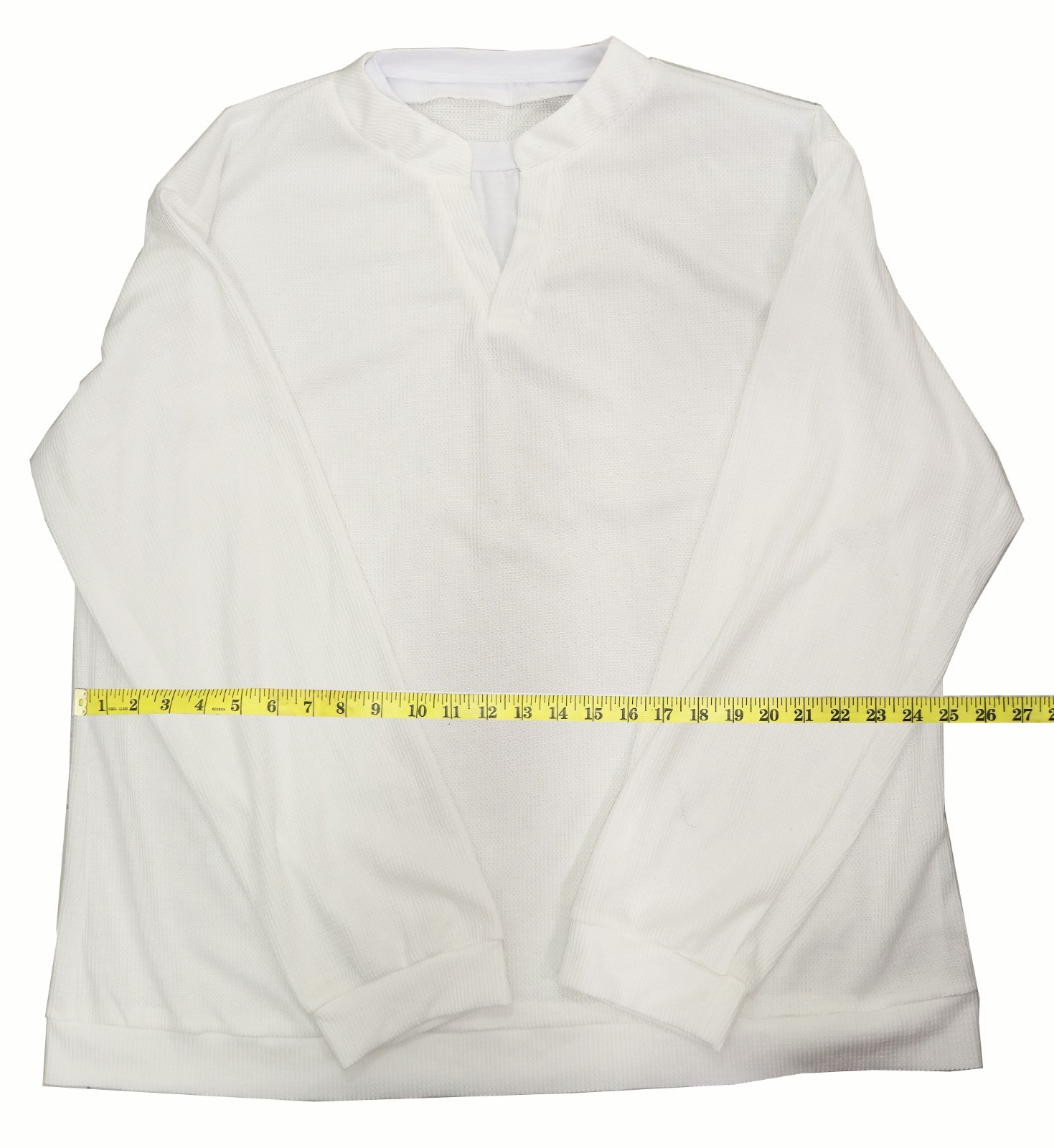 Men's Premium Waffle-Knit Long Sleeve Henley Shirt - Versatile & Comfortable gallery