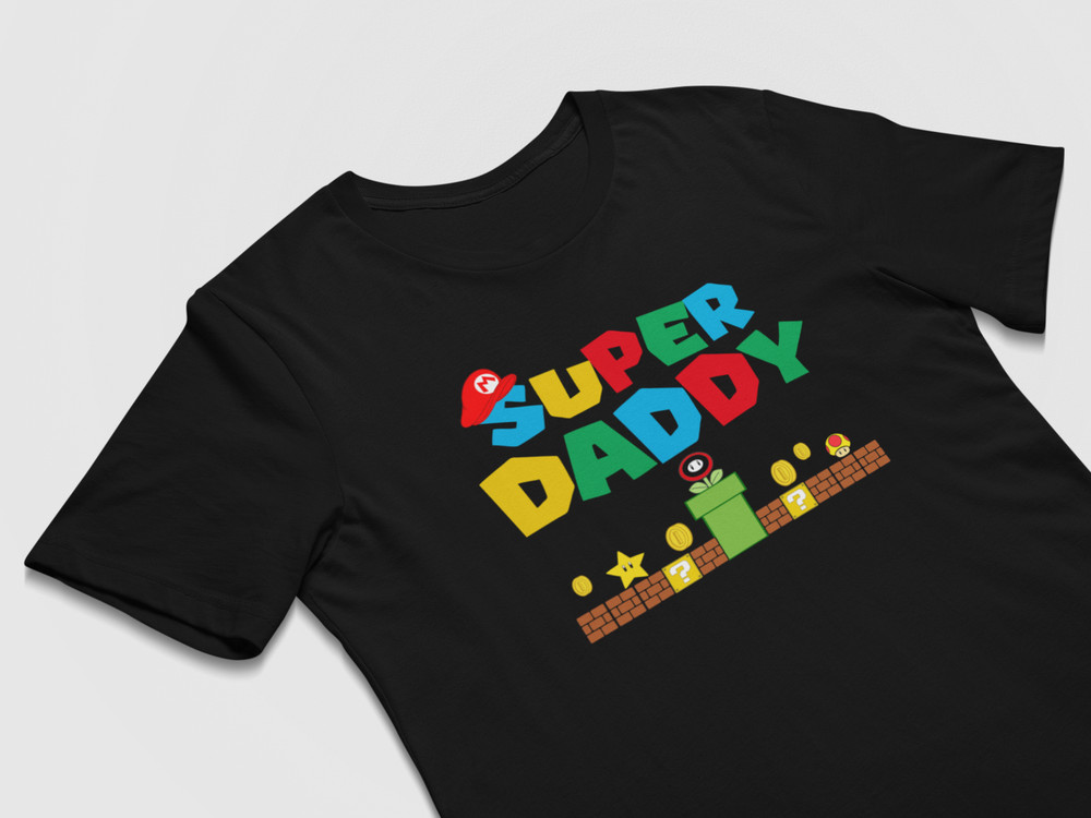 Super Daddy – Mario Fathers Day Gift T-Shirt
