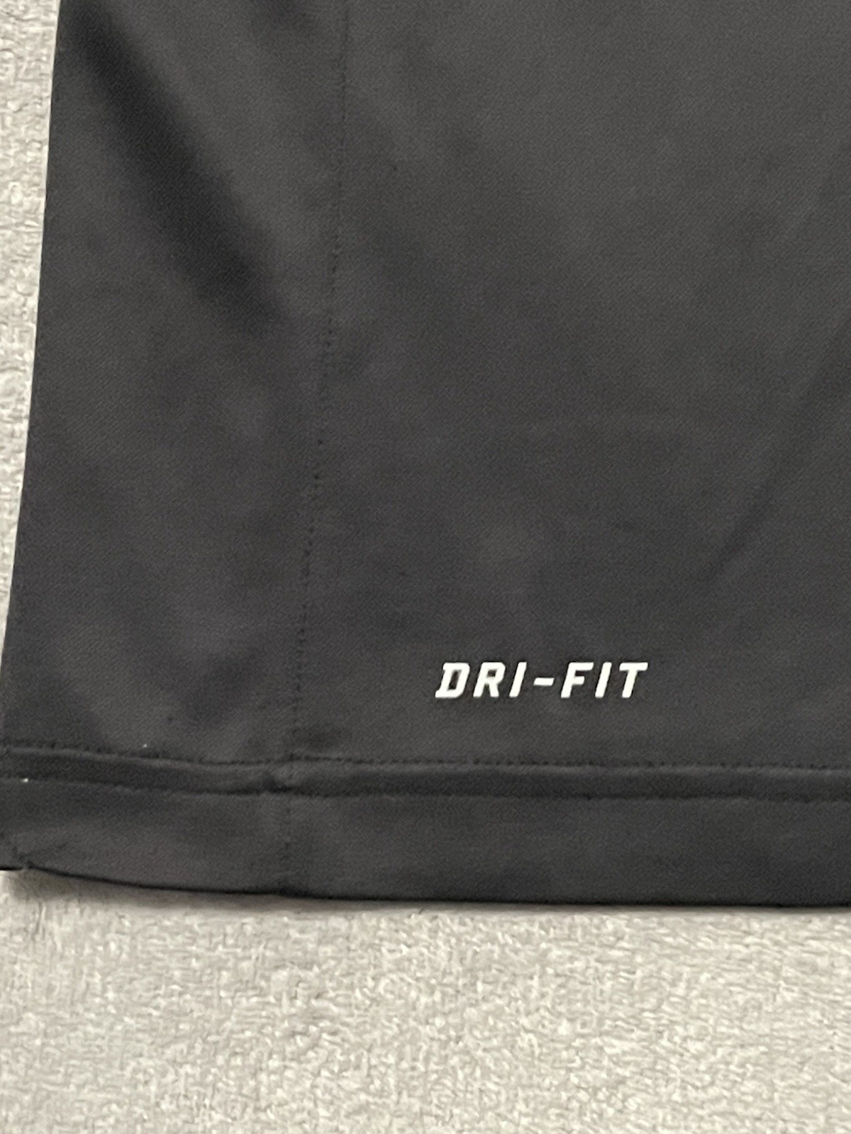 Nike 1/4 Zip Pullover Men XL Black Athletic Running Dri Fit Polyester Swoosh Tee gallery