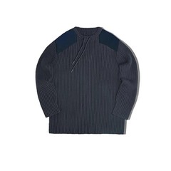 Maden Vintage Vertical Stripes Splicing Jumper Round Ne Slim Tactical Knit Swe