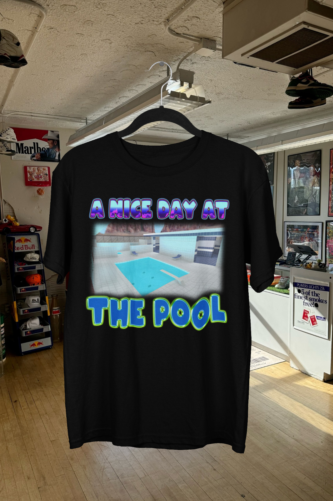 Vintage Counter-Strike Bootleg T-Shirt – A Nice Day at the Pool – fy_pool_day