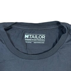 MTailor Men’s Solid Custom Fit Cotton T-Shirt Slate Gray Large San Francisco