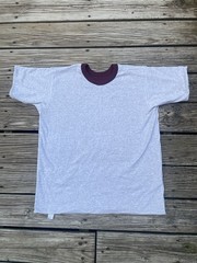 Vintage Double Face Reversible Shirt Men’s XL Burgundy & Heather Gray Blank New