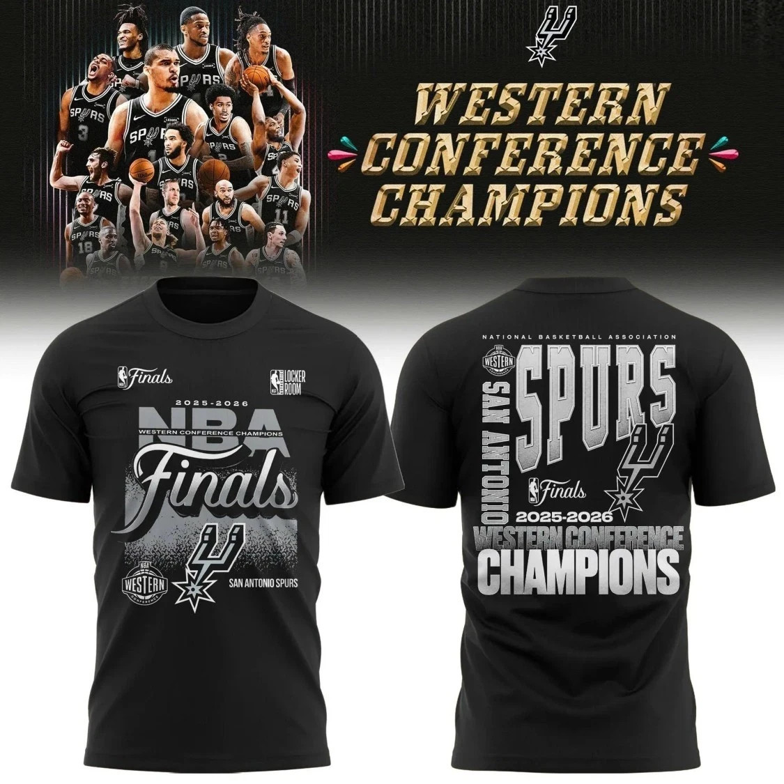 ❤️‍🔥FASTSHIP! San Antonio Spur1 2026 Western Conference Champions Gift For Fans gallery