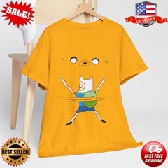 Adventure Time Finn and Jake Hugging Unisex T-Shirt, Jake the Dog and Finn S-5XL