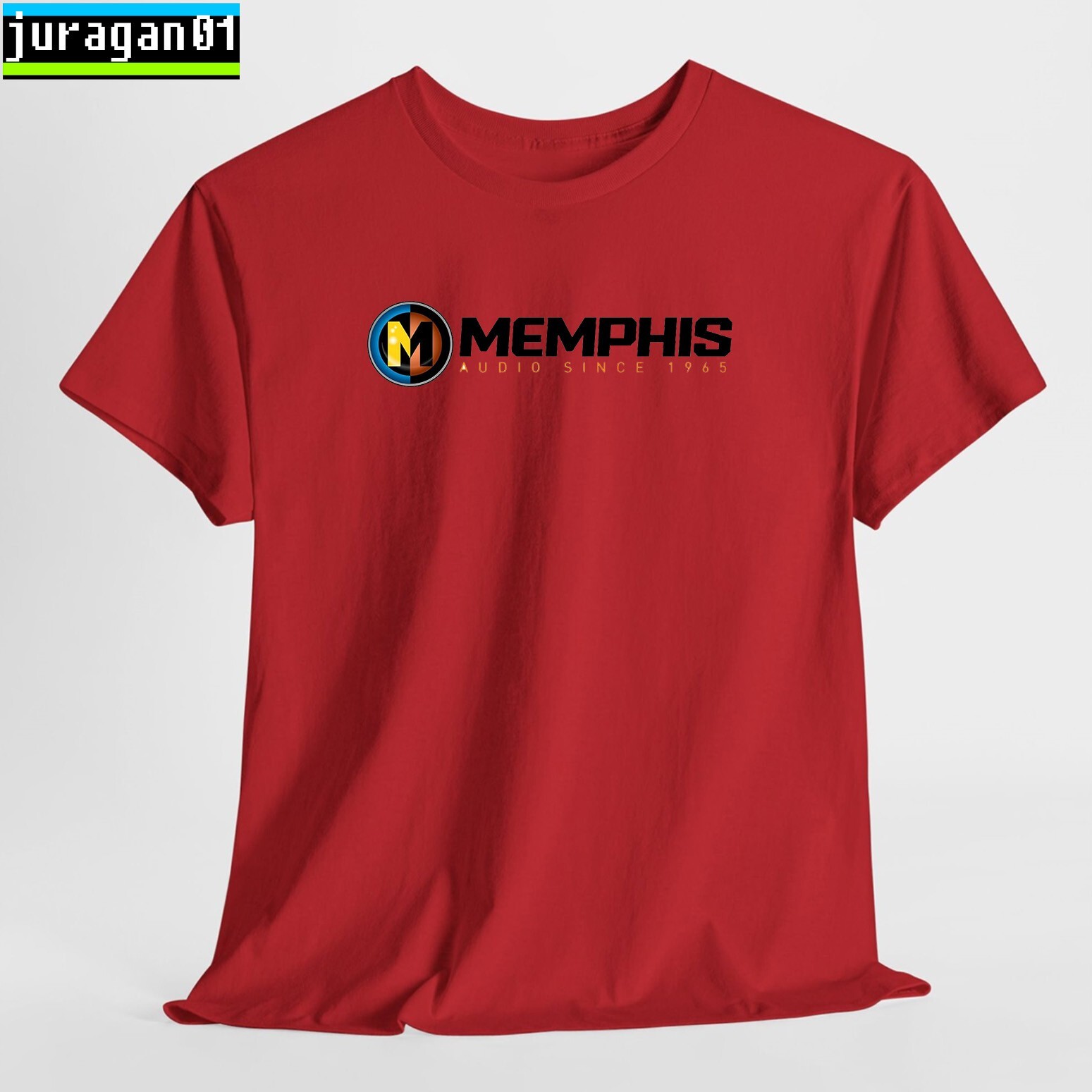 Memphis Car Audio Logo Black/Navy/Sport Grey/White/Red T-Shirt S-5XL gallery