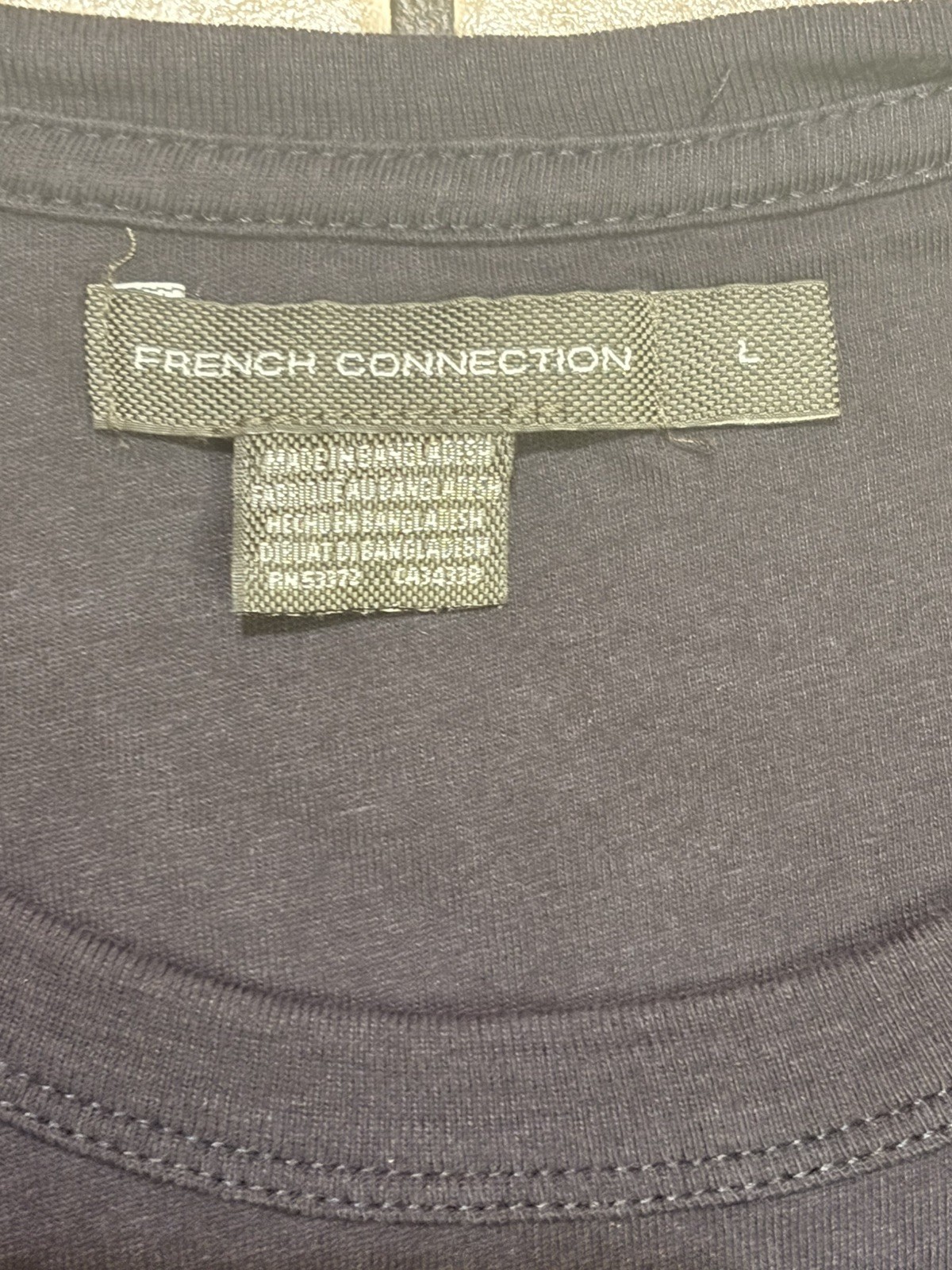 Vintage French Connection Embroidered Bicycle Soft Cotton Designer T-Shirt Large gallery