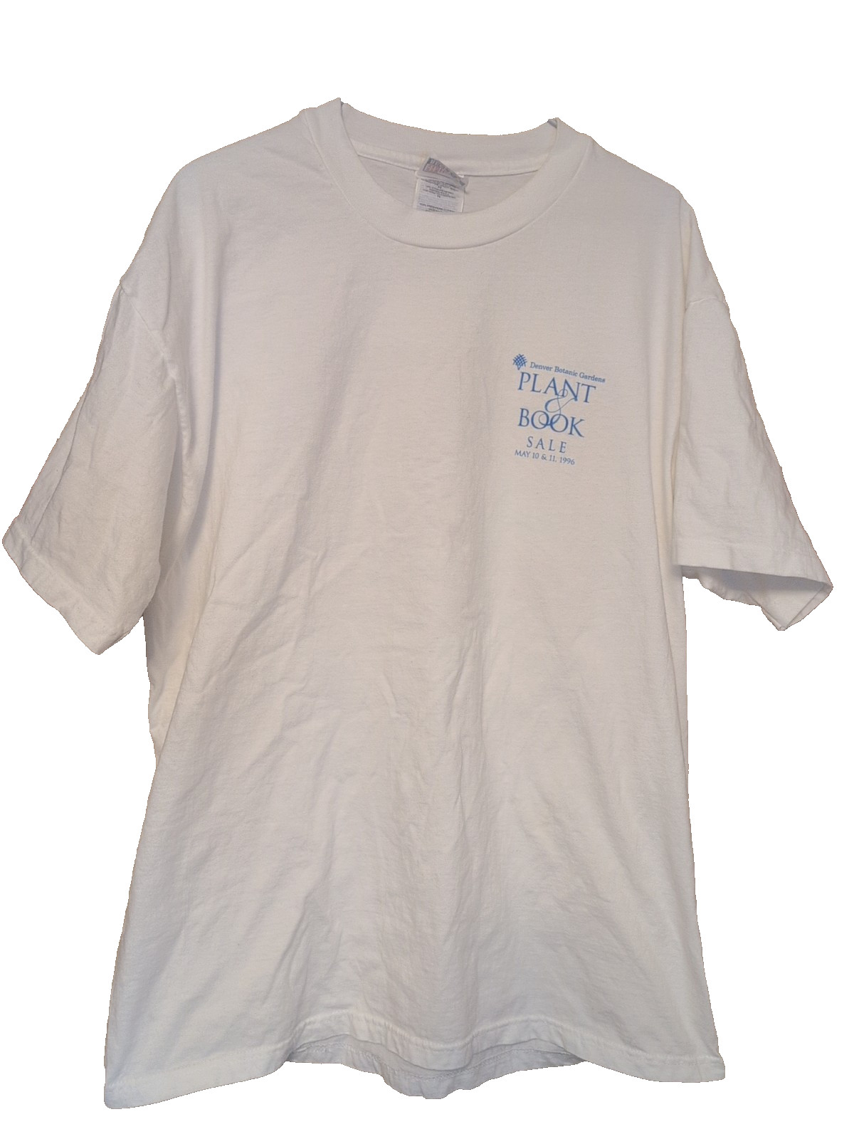 Denver Botanic Gardens 1996 Plant And Sale Vintage White Rare White XL T-Shirt gallery