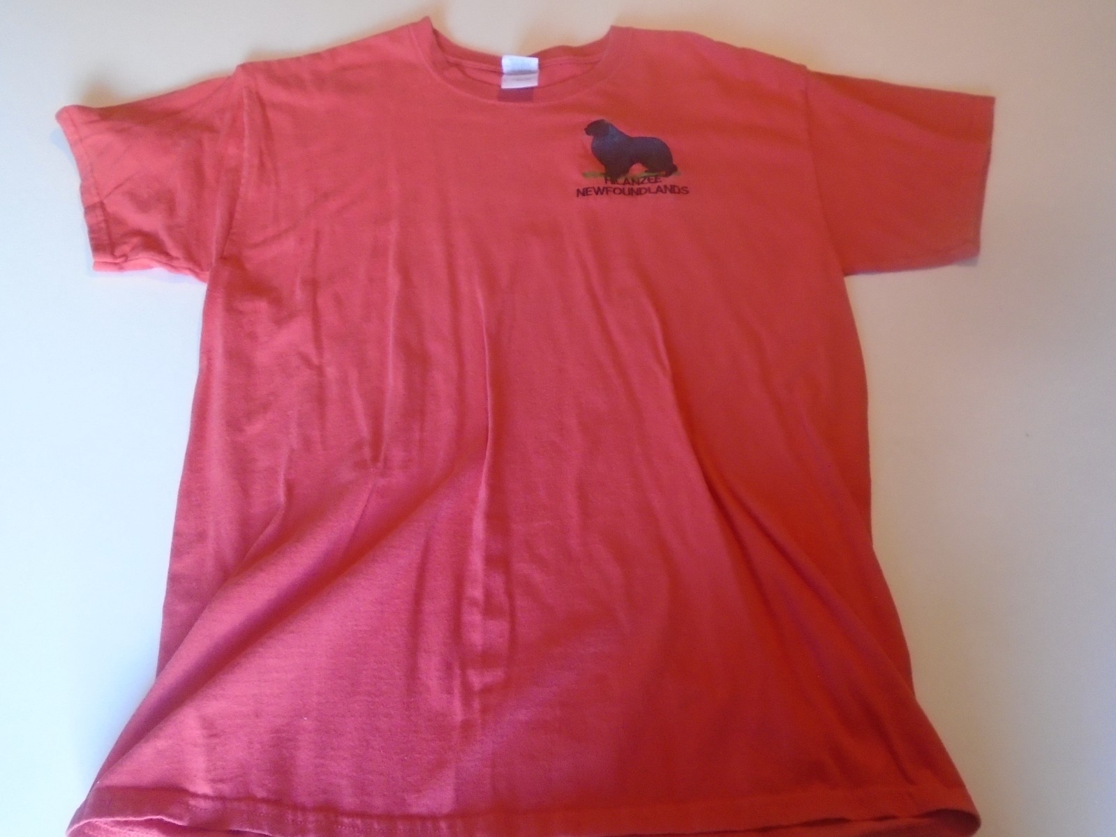 Vintage Hilanzee Newfoundland Dog T-Shirt Size L black dog gentle giant cotton