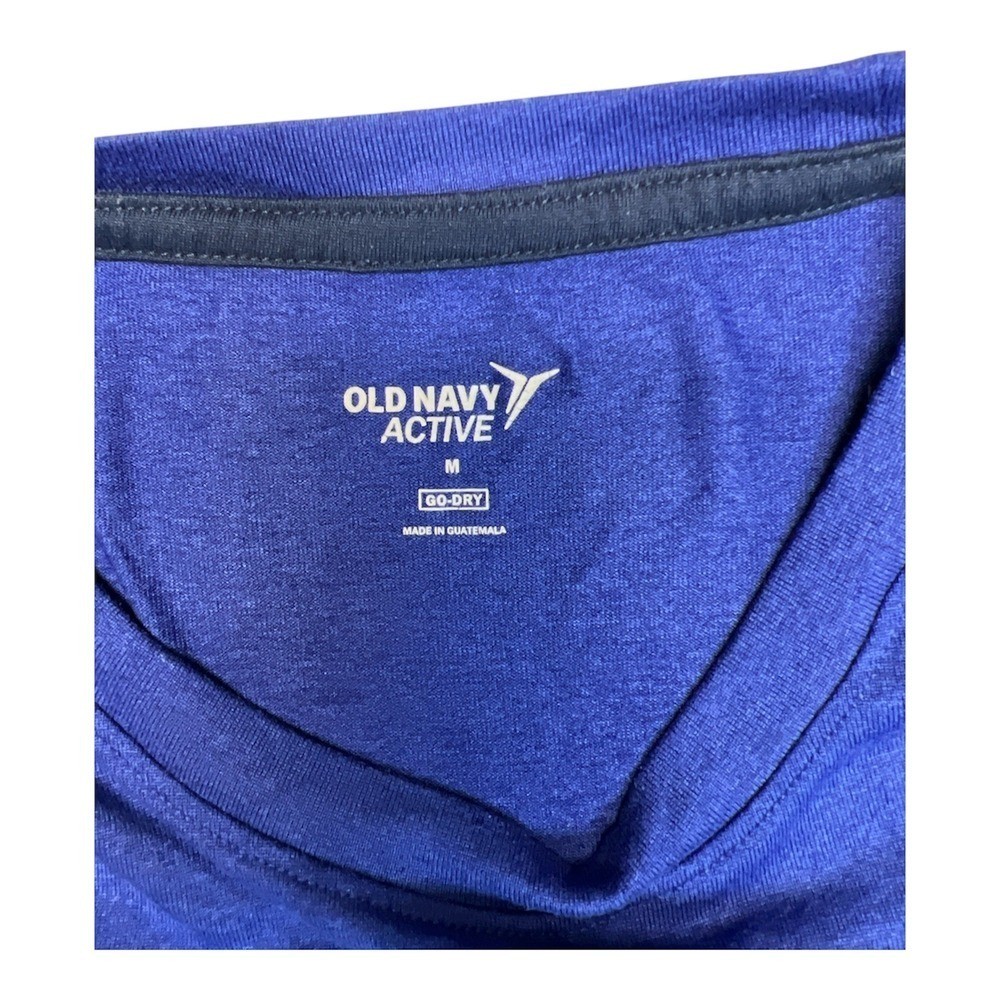 Old Navy Active Go Dry Bicycle Graphic T Shirt Mens Medium Blue Cycling Tee gallery