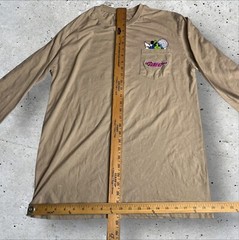 The PowerPuff Girls Cartoon Network Long Sleeve TShirt Tan Graphic Size M