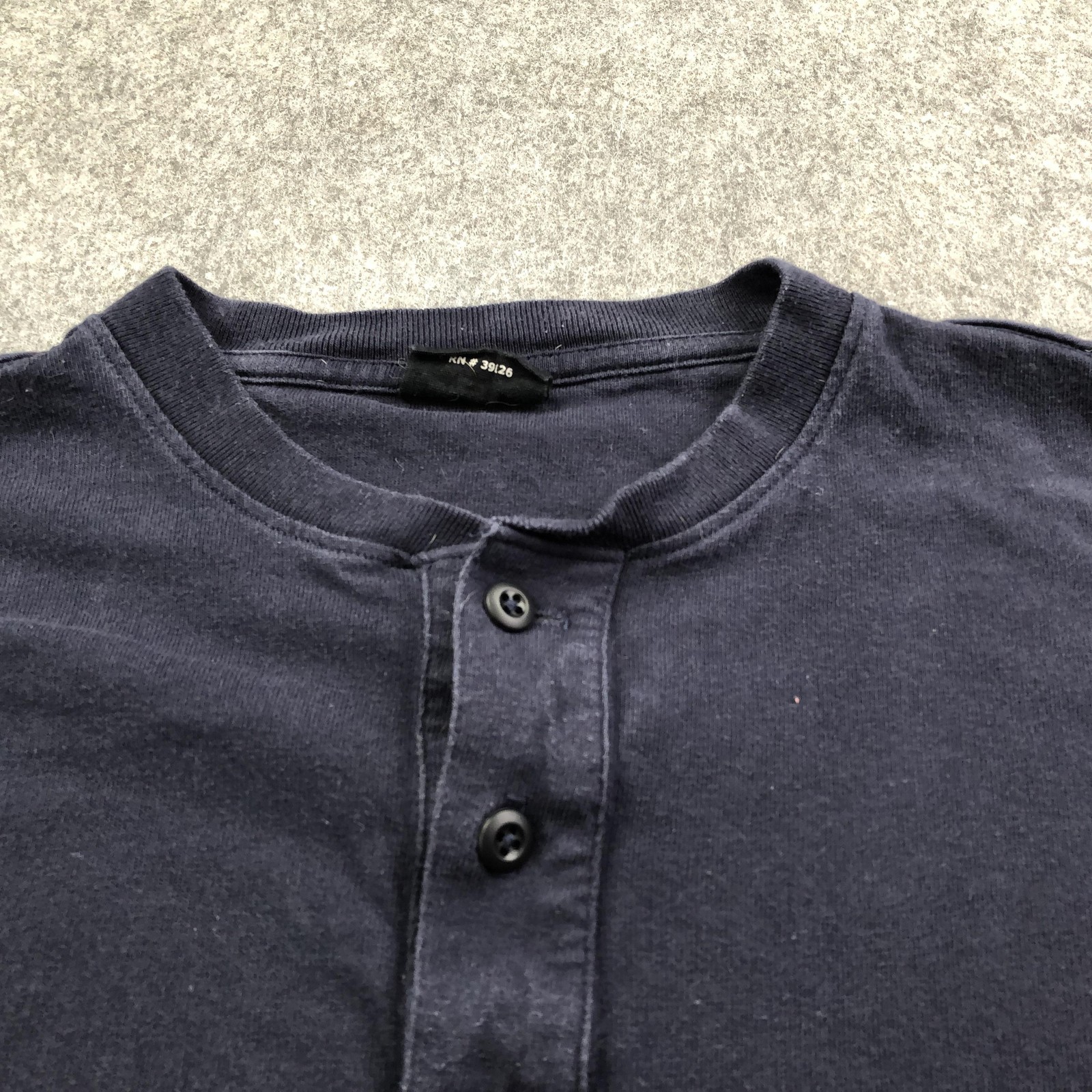 Filson Shirt Mens Small Blue Henley Long Sleeve Pocket Button Made In USA gallery