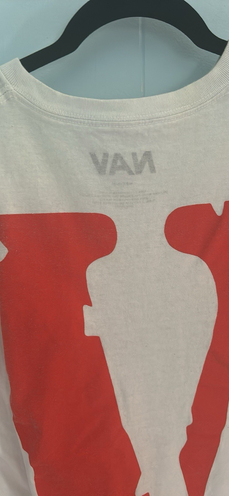 NAV Men’s M Bad Habits But Good Intentions Graphic Tee White Cotton flawless ! gallery