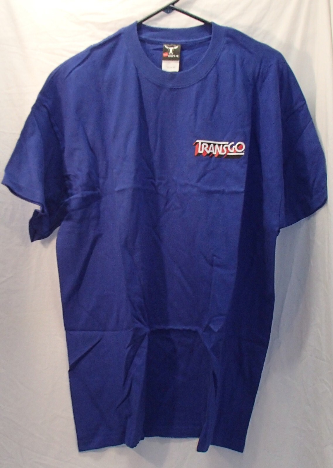 Transgo Blue 100% Cotton Silk-Screened T-Shirt Mens XL