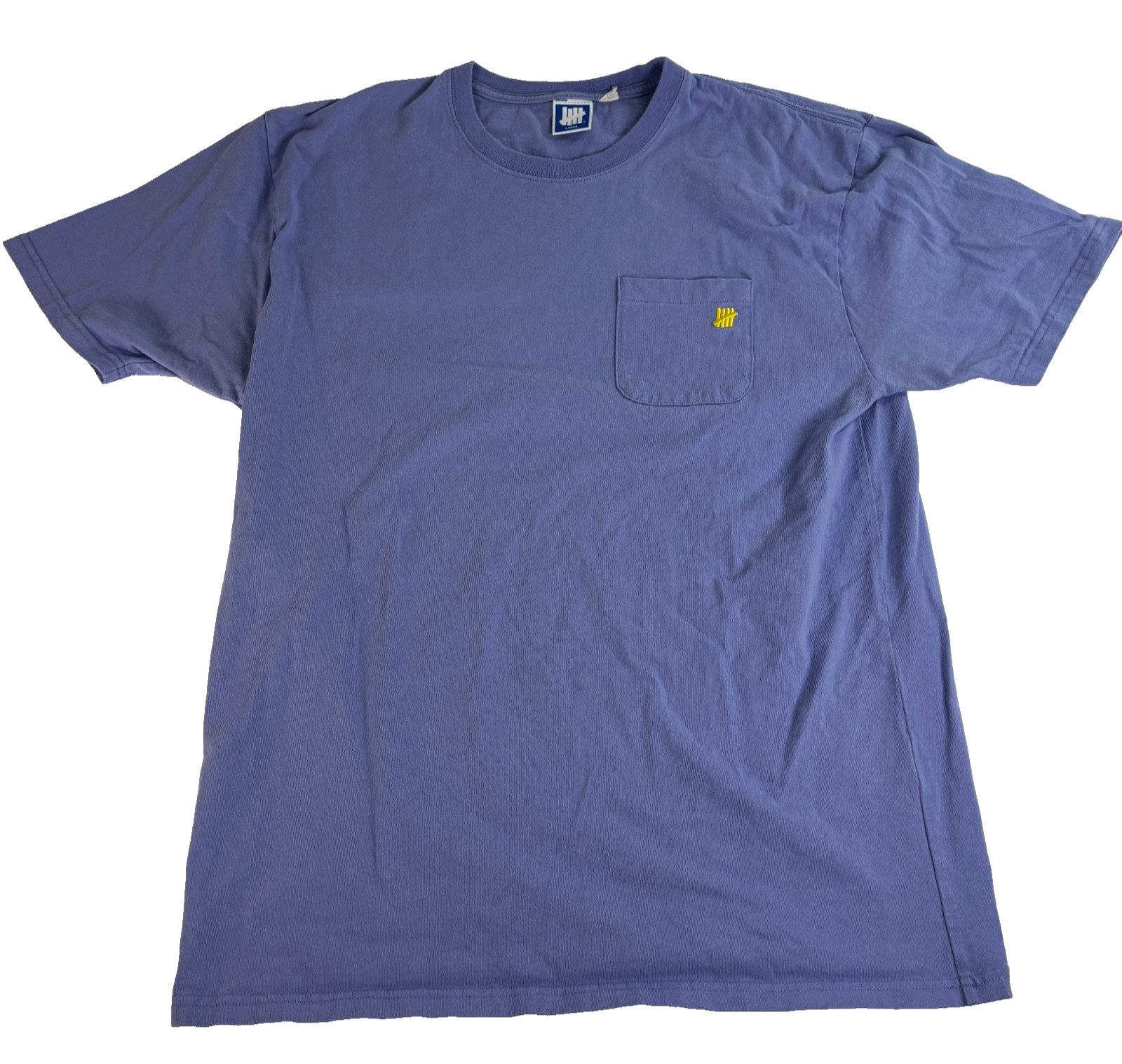 Undefeated Pocket Crewneck Shirt Embroidered 5 Strike UNDFTD Streetwear Tee LG