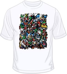 Colored Clowns 1 (oversized) T Shirt Choose Style & Size Up to 4XL 10489