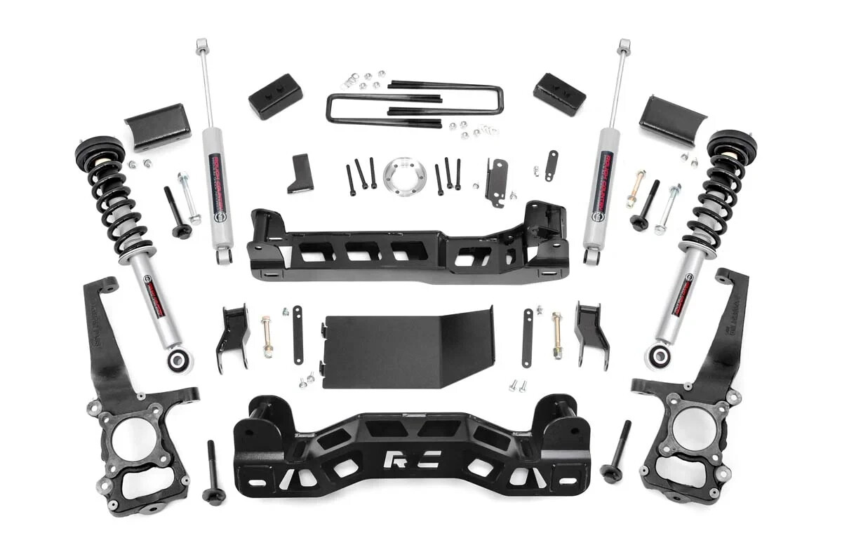 Rough Country 4″ Lift Kit with N3 Struts and N3 Shocks fits 11-13 Ford F150 4WD