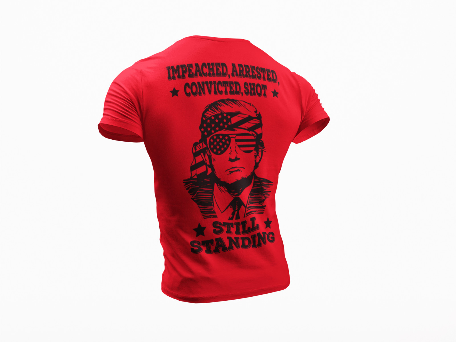 Donald Trump Rally Arrested Shot Support Trump MAGA 2024 Election T-Shirt gallery