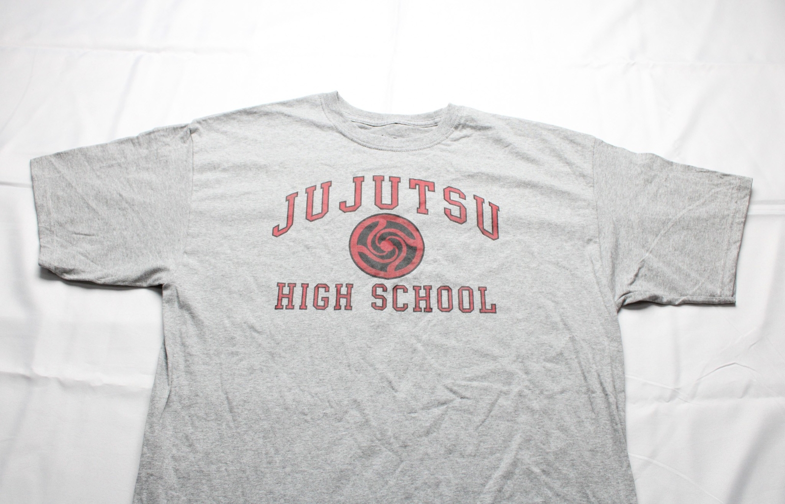Jujusu Kaisen Unisex Adult's High School Crew T-Shirt BL1 Grey See Description gallery