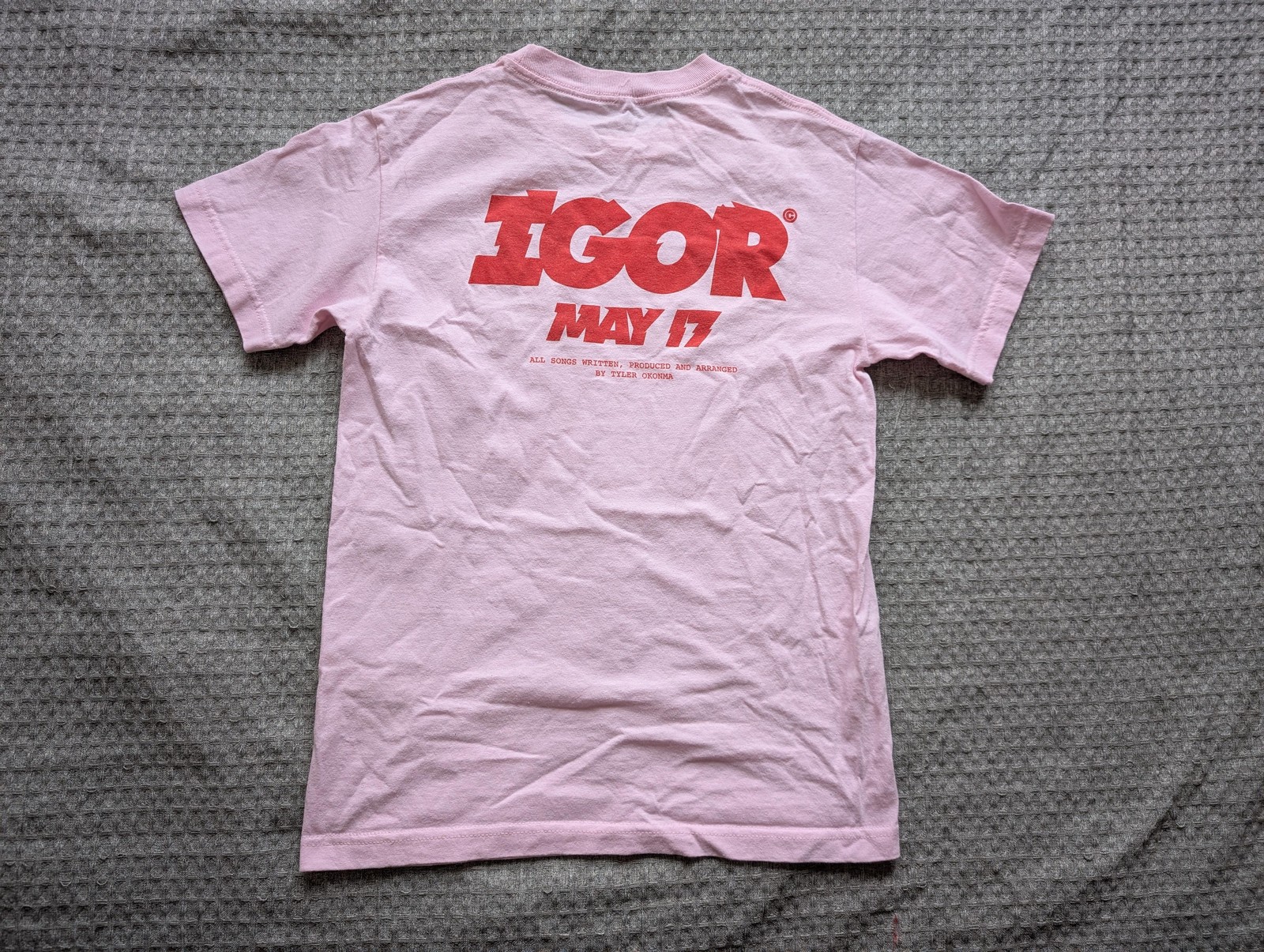 GOLF Wang Igor Shirt Mens Small Pink Tyler The Creator May 17 Graphic Music Tee gallery