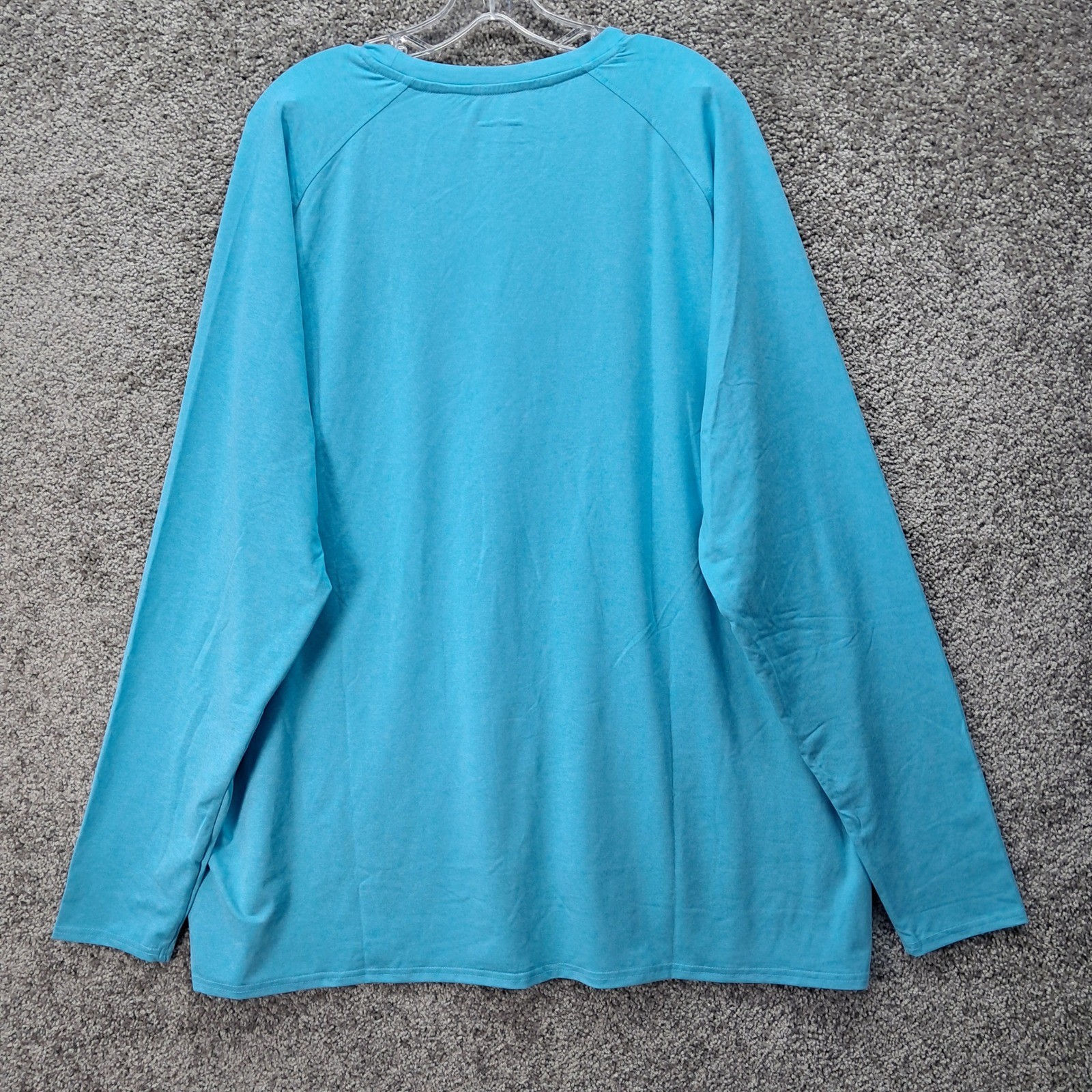 JumGear Mens 3XL Blue Heather Long Sleeve Performance Shirt Crew Neck Raglan gallery