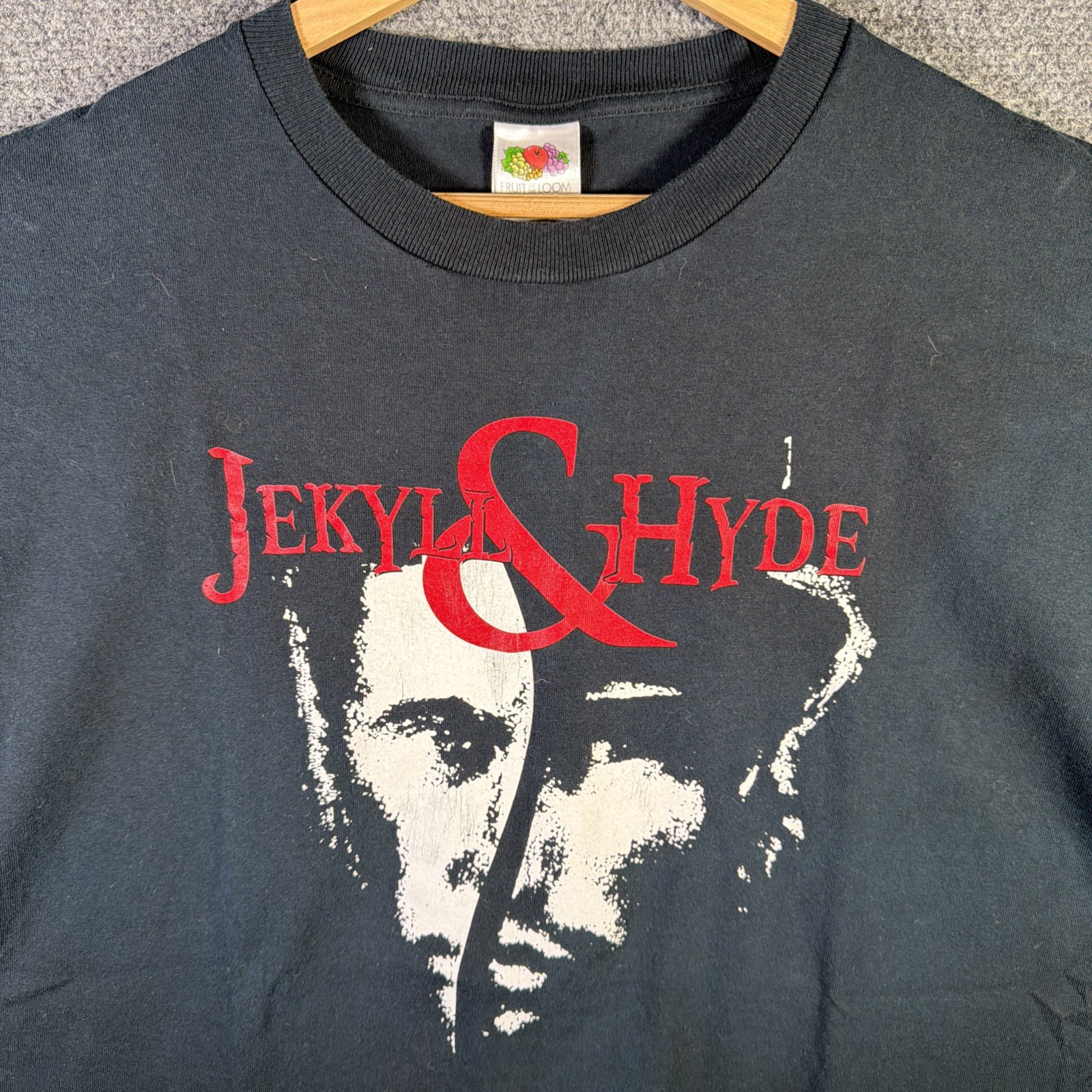 Vintage Jekyll And Hyde Shirt XL Black 90s Novella Book Promo Fiction Strange gallery