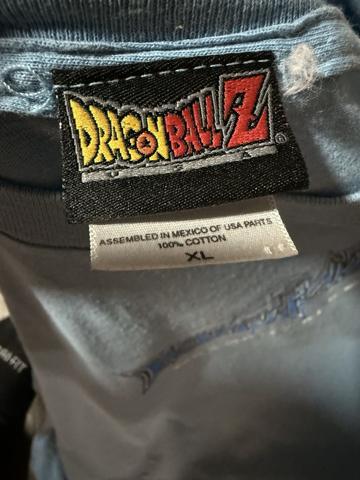 Dragon Ball Z Men's T-Shirt Blue, Graphic Print, Short Sleeve Size XL gallery