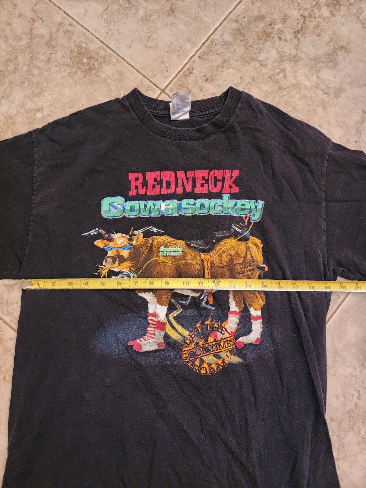 Vintage Redneck Cowasockey Short Sleeve T-Shirt Novelty Funny Humor Size L gallery