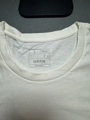 Adidas Men’s White Multi Color Logo Graphic T-Shirt Size L Brand New