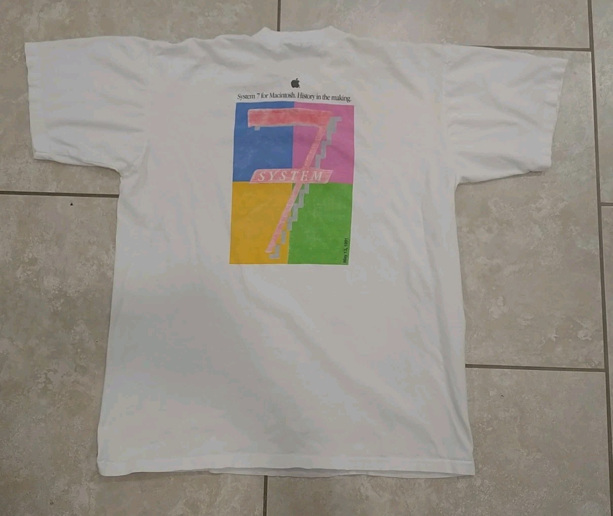 Vtg Apple Macintosh System 7 1991 T Shirt See Measurements gallery