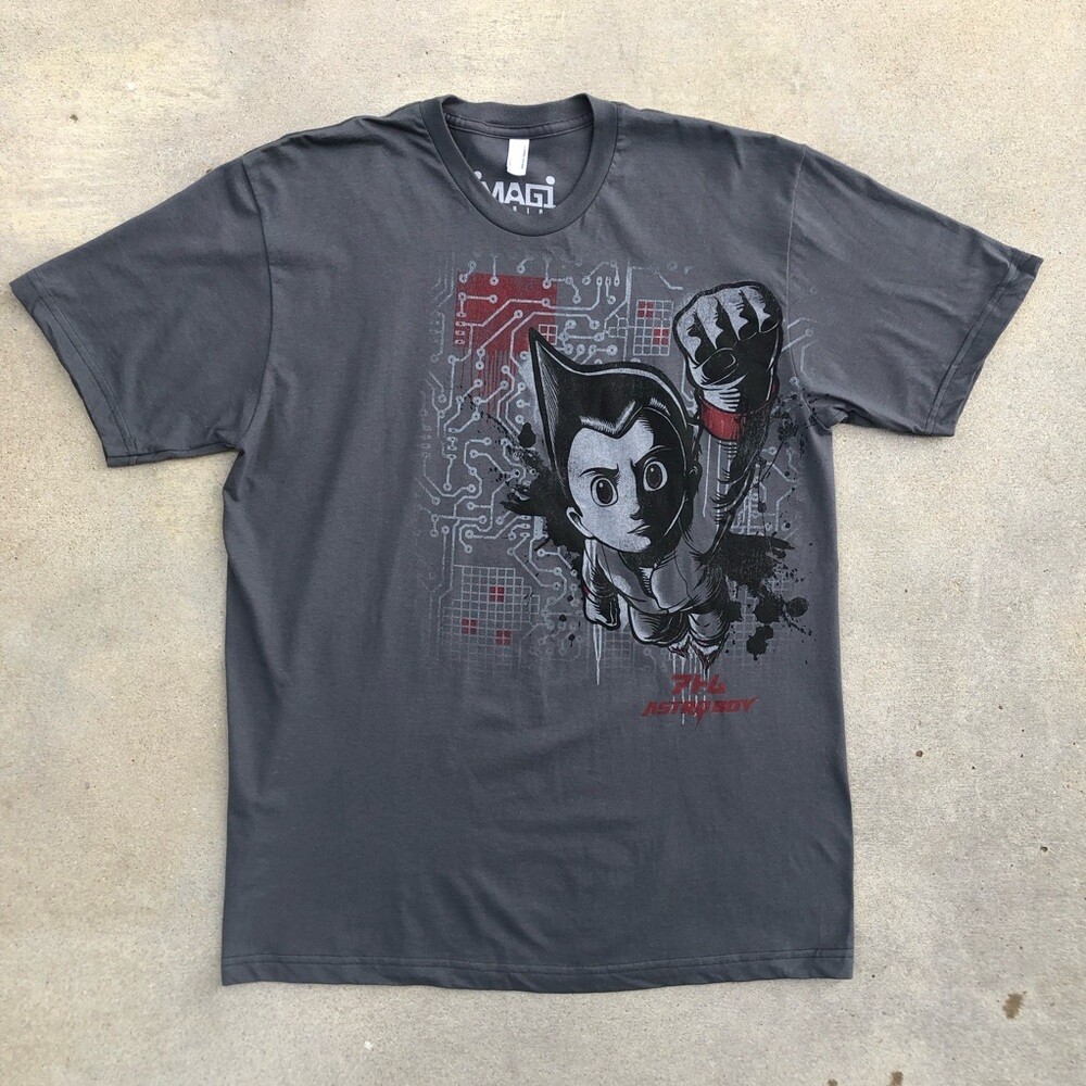 Deadstock Astro Boy 2009 Tezuka Productions Imagi Studios Gray Movie Tee Size L gallery