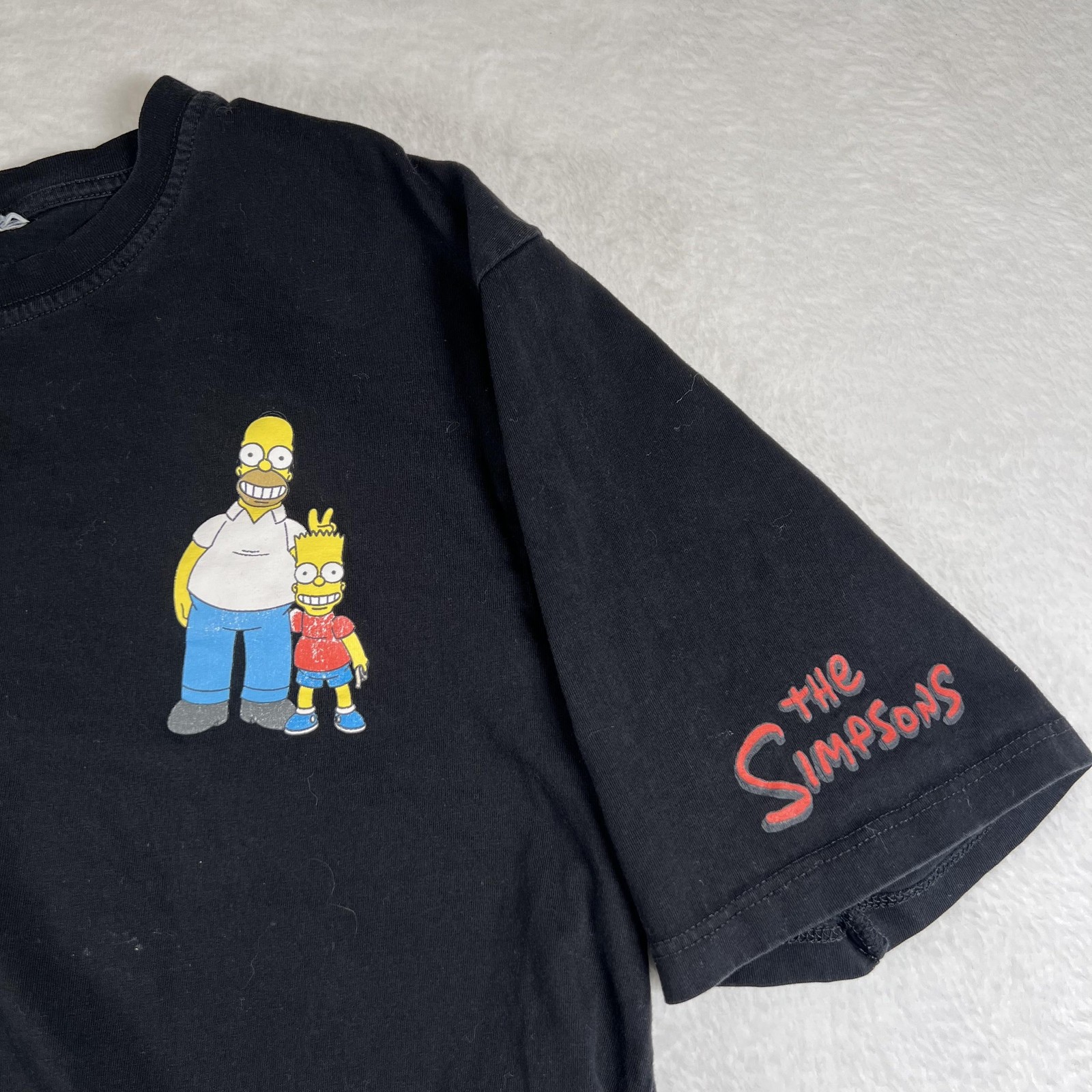 The Simpsons Shirt Mens Large Black Homer Bart Wide Load Graphic Cartoon Tee gallery