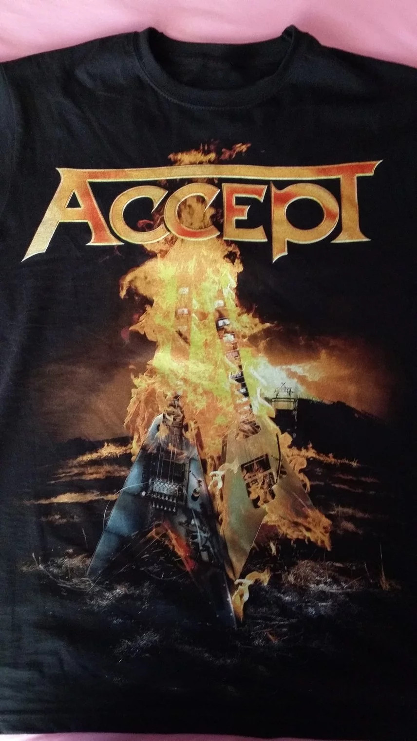 Accept Band Gift For Fans Black T-Shirt Cotton All Size BL2.218