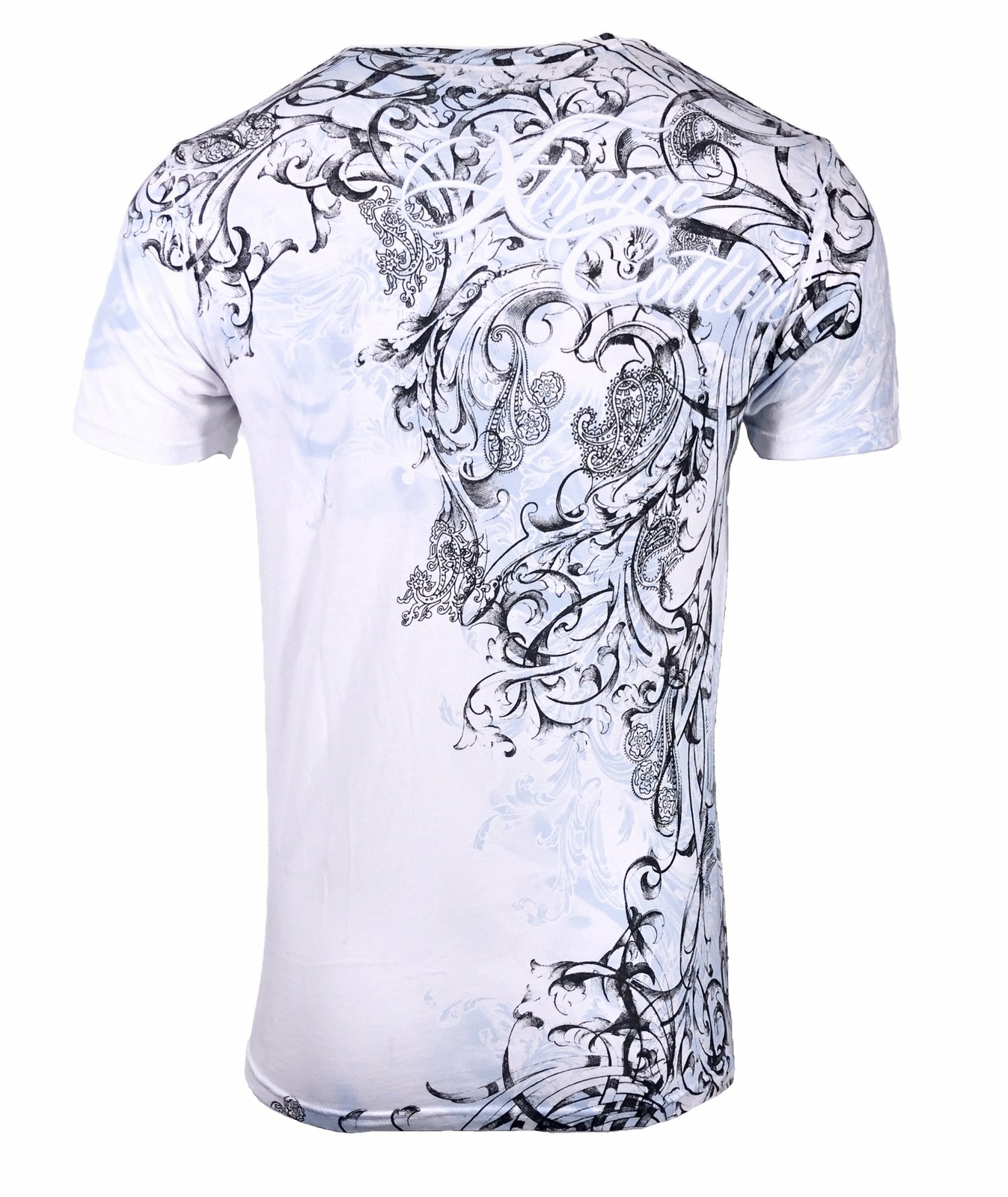 Xtreme Couture by Affliction Men's T-Shirt SCRAP HEAP Biker White MMA gallery