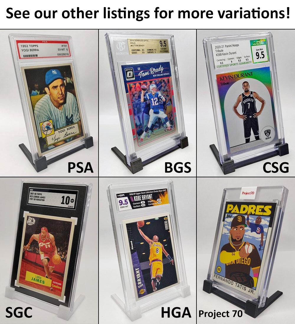 Card Stand Holder Display for PSA Graded Slabs ⭐5-pack⭐ Color Options ⭐ Original