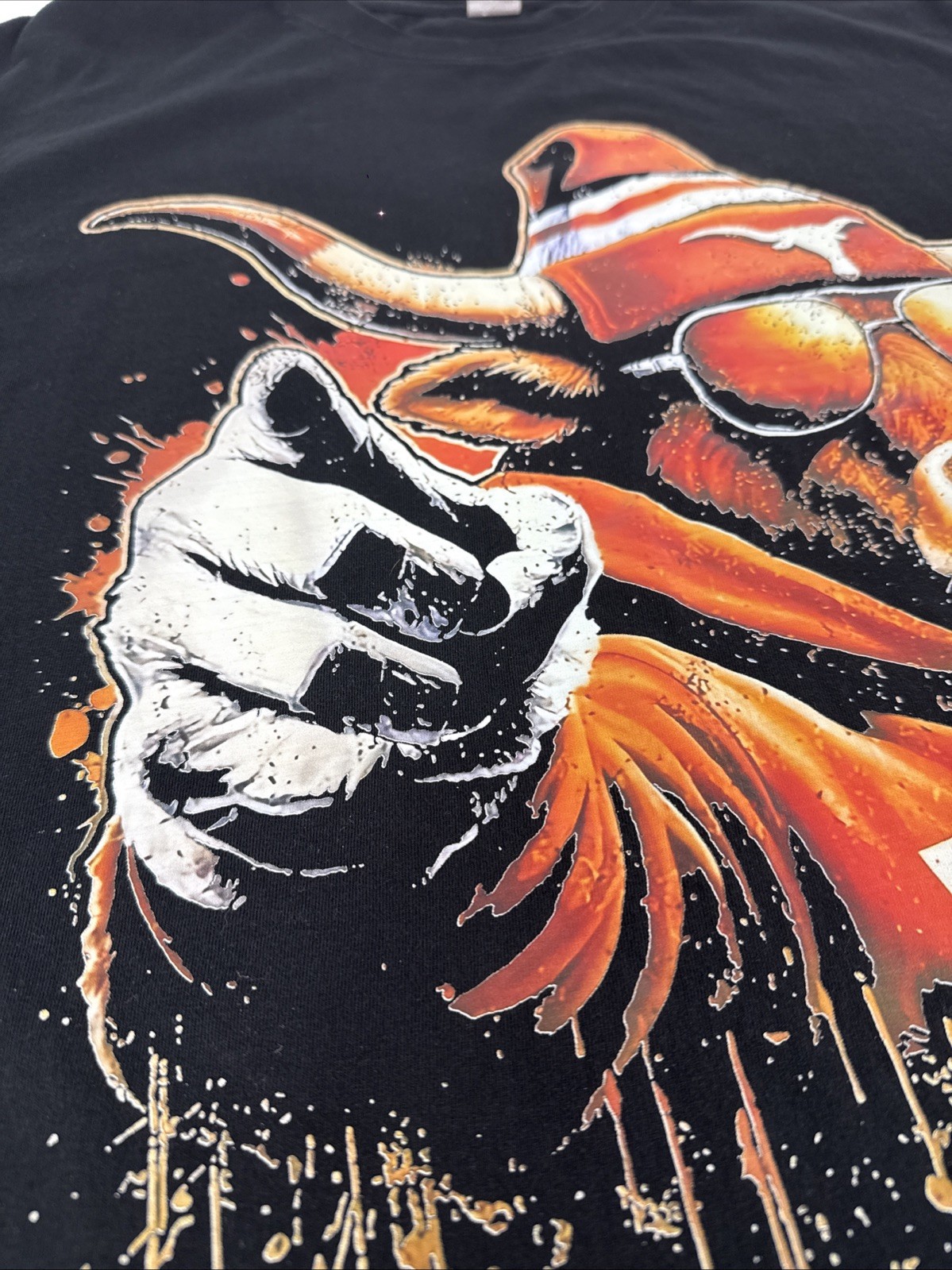 Texas Longhorns Bull Mascot T Shirt Size 2XL We Want You with Beenie gallery
