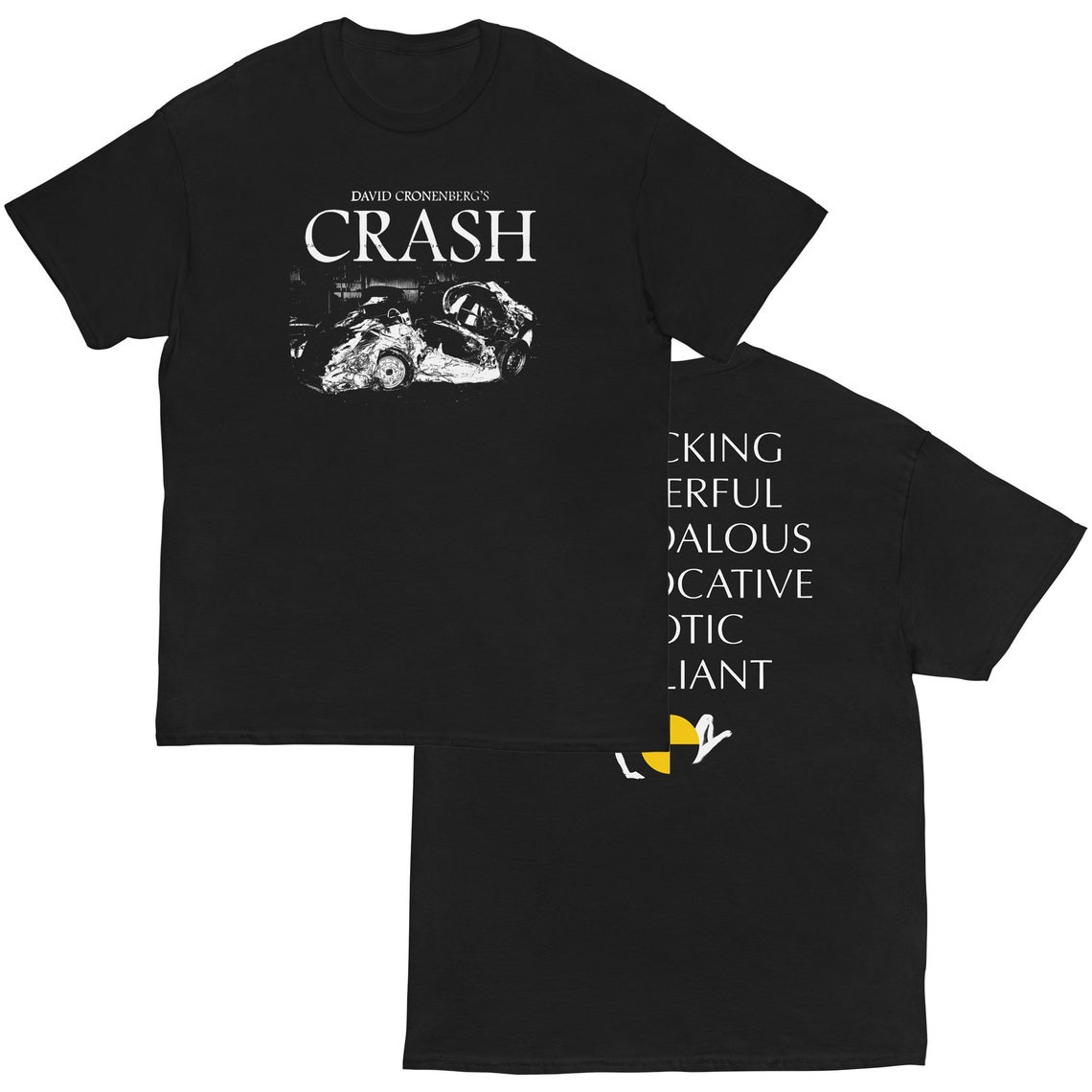 Crash 1996 - David Cronenberg - Horror Film Movie Poster Shirt UNISEX t-shirt gallery
