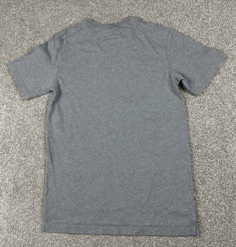 Duluth Trading Shirt Mens Medium Gray Short Sleeve Cotton Longtail Trim Fit gallery