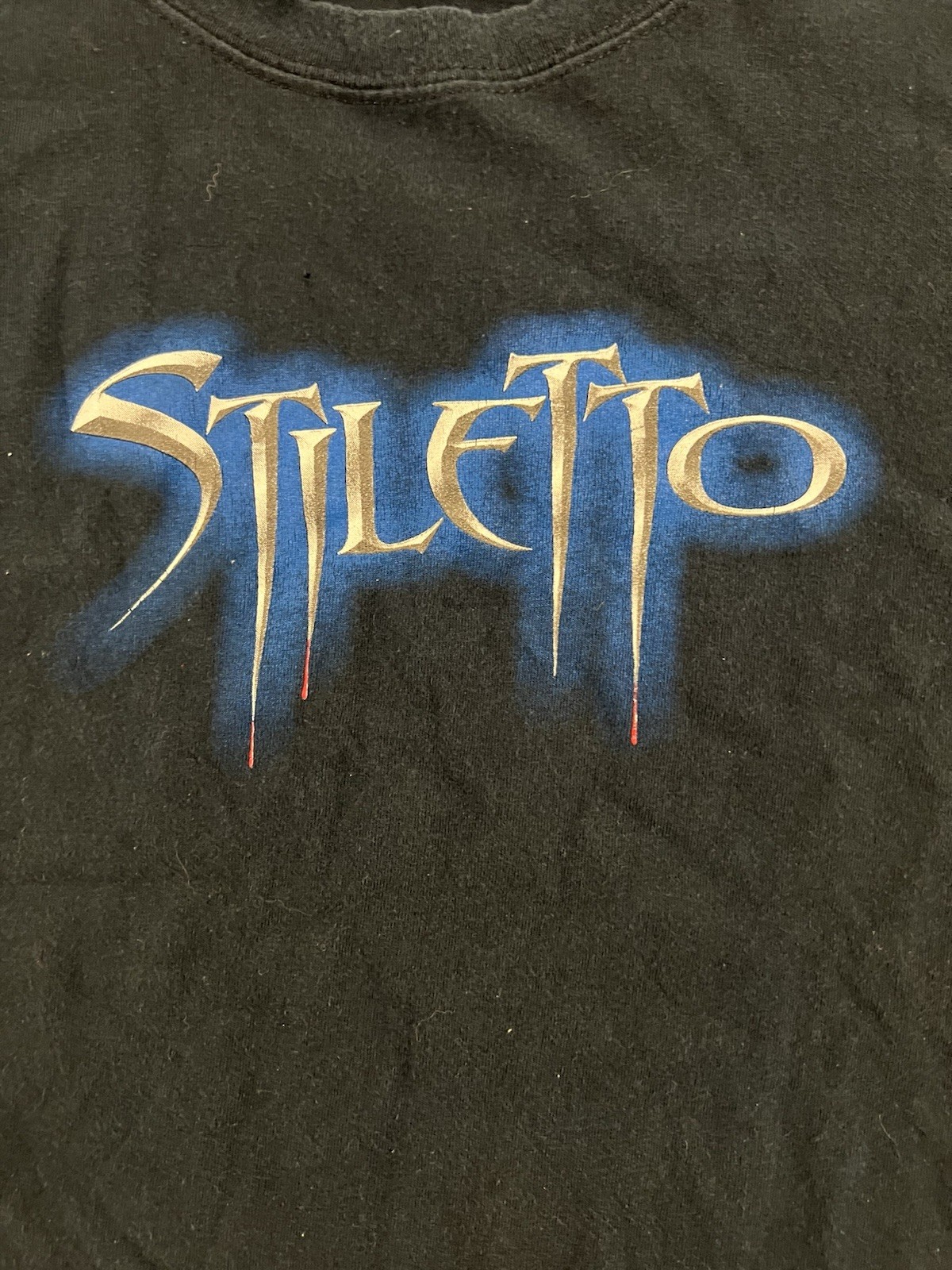 Vintage Stiletto Rock Hard Graphic T Shirt Black Y2K Rock Tee gallery