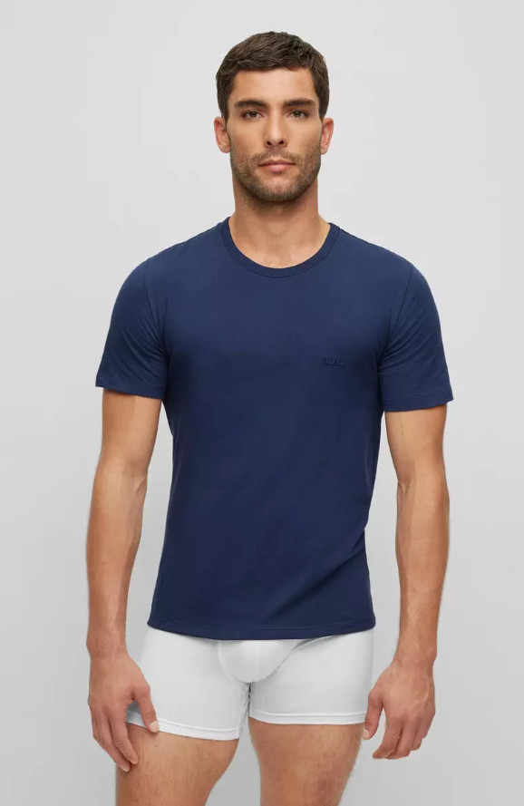 T-Shirts BOSS Mens Multicoloured 3 Pack Short Sleeve With Logo - Size XL gallery